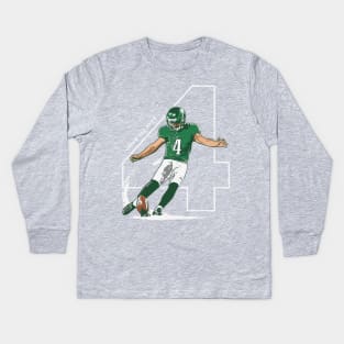 Jake Elliott Philadelphia Outline Kids Long Sleeve T-Shirt